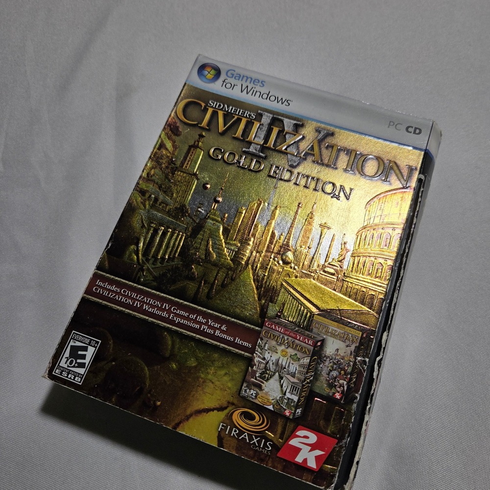 Sid Meiers Civilization IV 4 Gold Edition PC Games for Windows 2007 2K Firaxis